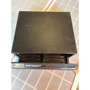 Official Nintendo 64 Game Storage Case Cabinet Drawer Box 24 Cartridges RARE '96